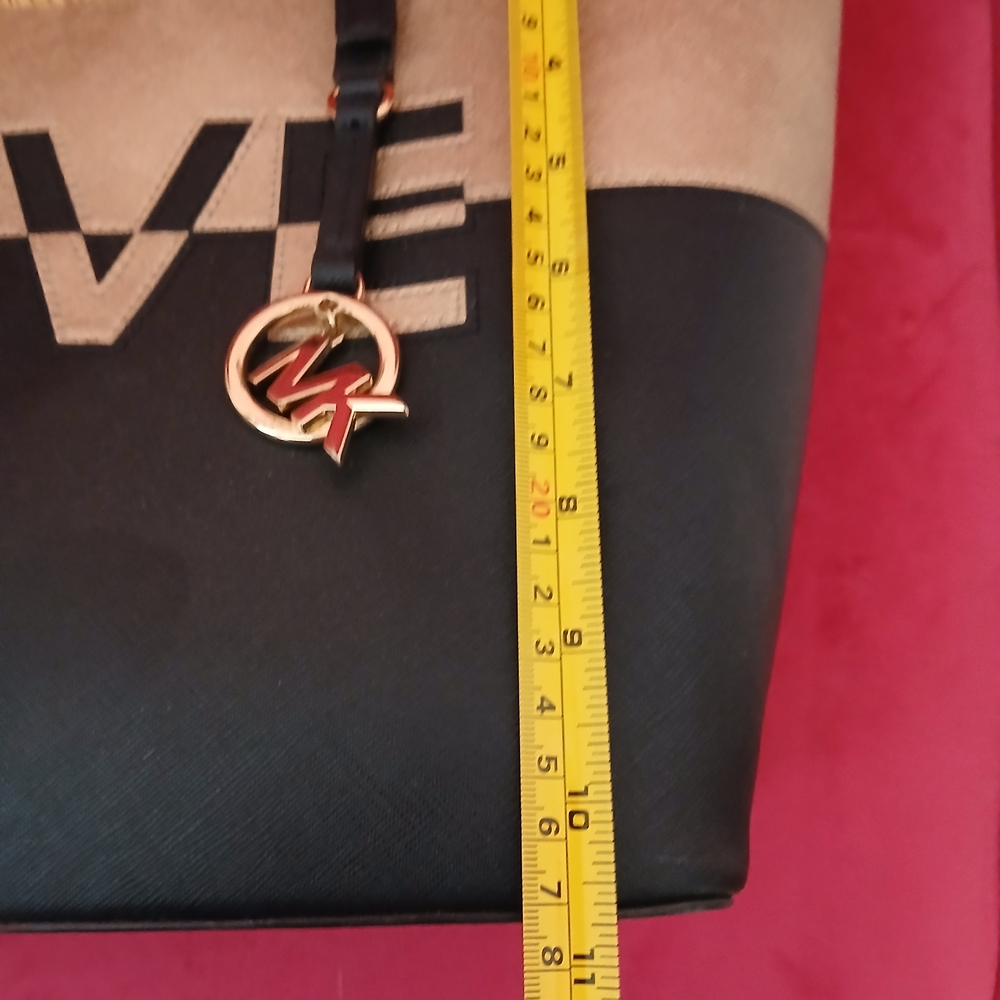 Michael Kors Black and Gold Love Tote - Picture 6 of 6